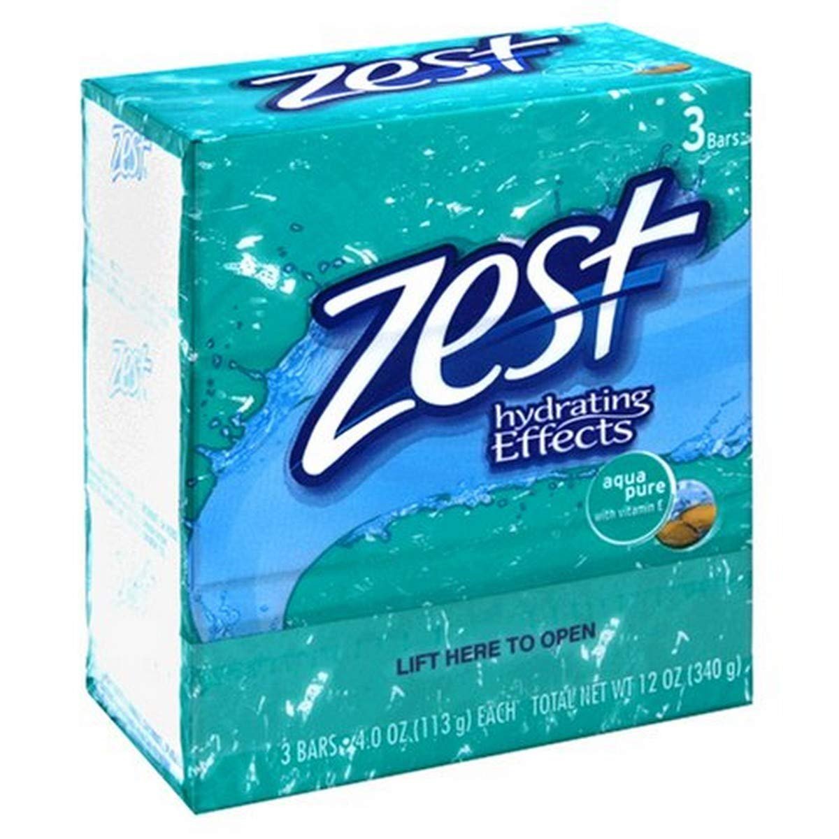 Zest Aqua Pure Soap 3-Bar Pack, 4 oz Each - Refreshing Clean Scent - görsel 1