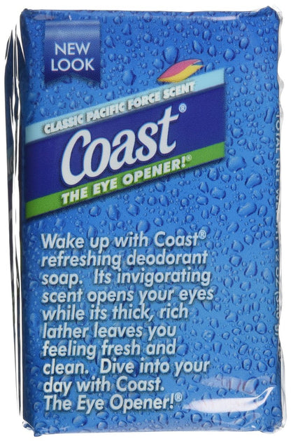 Coast Bath Bars Original Blue 3 Bar Soap, 12 oz - Classic Clean Scent