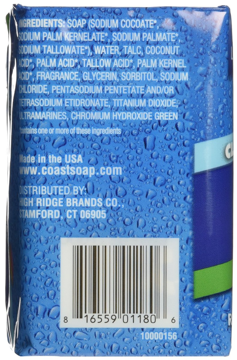Coast Bath Bars Original Blue 3 Bar Soap, 12 oz - Classic Clean Scent - görsel 7