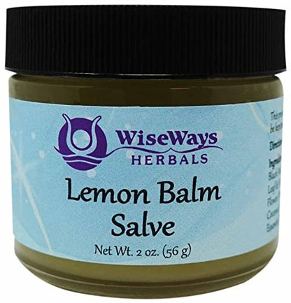 WiseWays Herbals Lemon Balm Salve – 2 oz Natural Skin Care for Eczema, Psoriasis & Rosacea