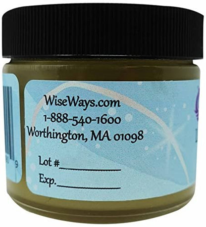 WiseWays Herbals Lemon Balm Salve – 2 oz Natural Skin Care for Eczema, Psoriasis & Rosacea