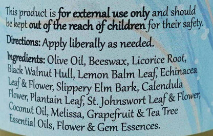 WiseWays Herbals Lemon Balm Salve – 2 oz Natural Skin Care for Eczema, Psoriasis & Rosacea