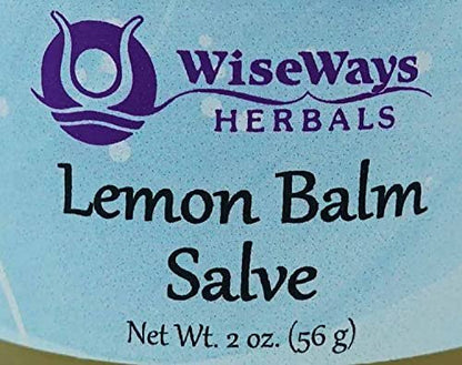 WiseWays Herbals Lemon Balm Salve – 2 oz Natural Skin Care for Eczema, Psoriasis & Rosacea