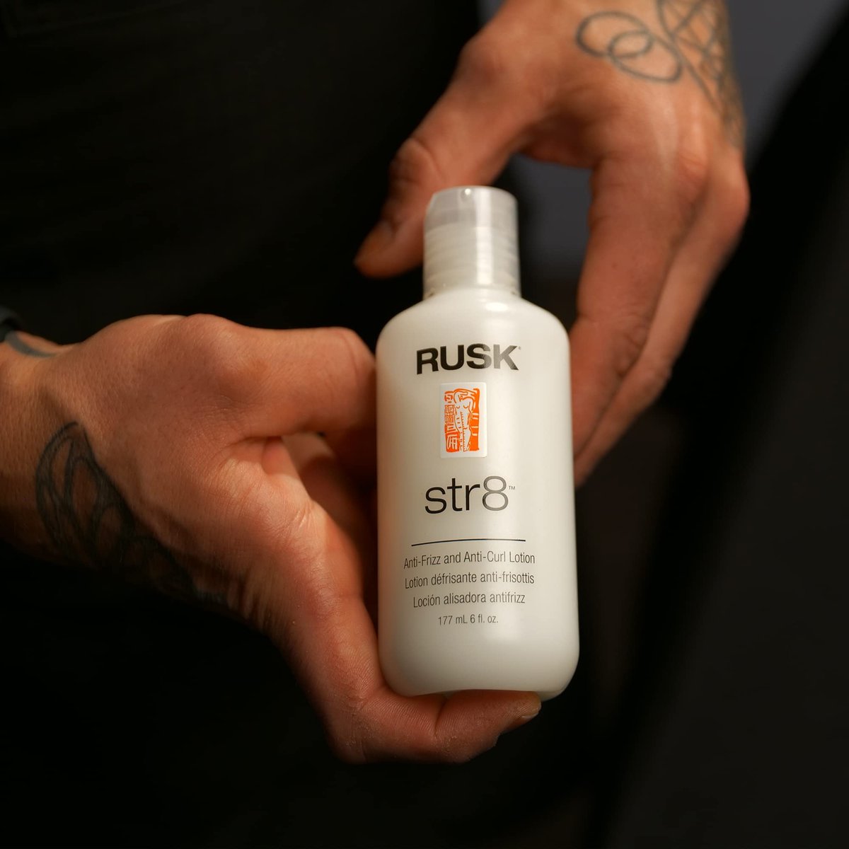 RUSK Str8 Anti-Frizz & Anti-Curl Lotion – Lightweight, Greaseless Formula – Temporarily Removes Curl & Eliminates Frizz – 6 oz Avelisse