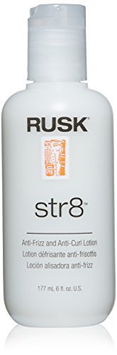 RUSK Str8 Anti-Frizz & Anti-Curl Lotion – Lightweight, Greaseless Formula – Temporarily Removes Curl & Eliminates Frizz – 6 oz Avelisse