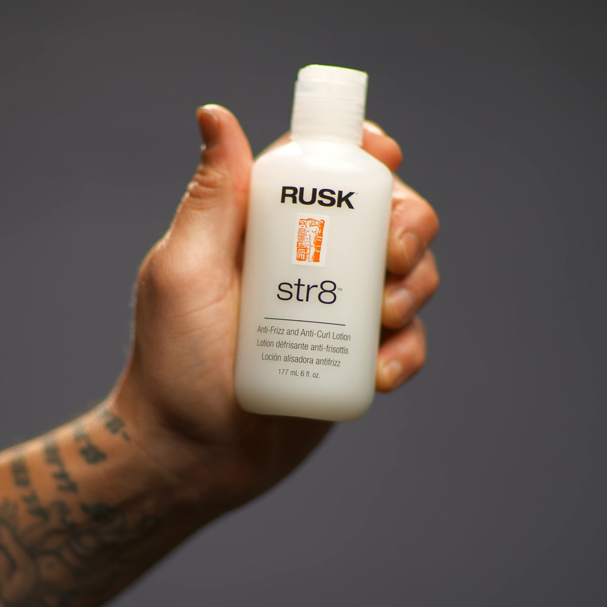 RUSK Str8 Anti-Frizz & Anti-Curl Lotion – Lightweight, Greaseless Formula – Temporarily Removes Curl & Eliminates Frizz – 6 oz Avelisse