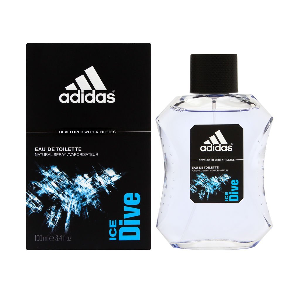 adidas Ice Dive Eau de Toilette for Men - 3.4 fl oz (100 ml) Fresh Aquatic Scent Avelisse