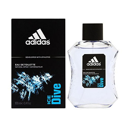 adidas Ice Dive Eau de Toilette for Men - 3.4 fl oz (100 ml) Fresh Aquatic Scent Avelisse