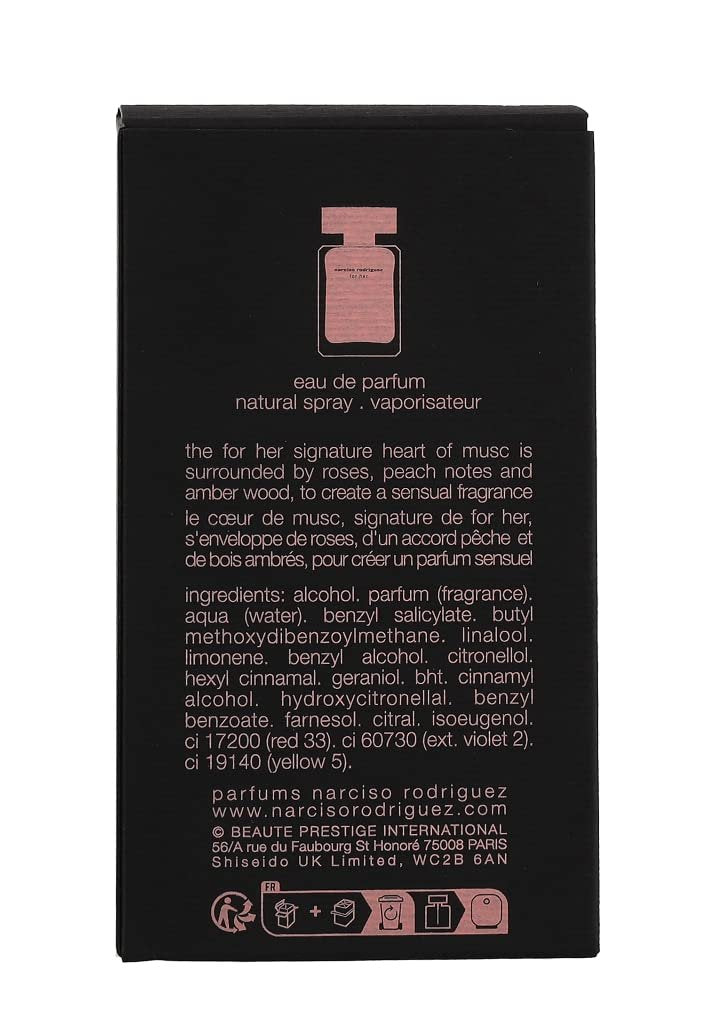 Narciso Rodriguez For Her Eau de Parfum Spray 1.6 oz | Classic Floral Musk Fragrance Avelisse