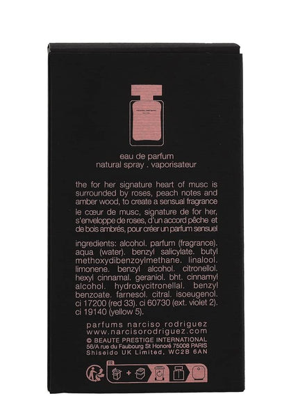 Narciso Rodriguez For Her Eau de Parfum Spray 1.6 oz | Classic Floral Musk Fragrance Avelisse