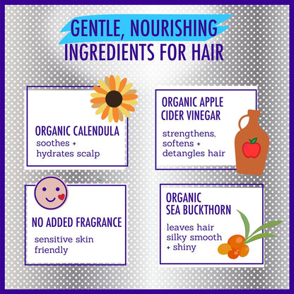 California Baby Super Sensitive Hair Conditioner - Fragrance Free, 100% Plant-Based, 8.5 oz Avelisse