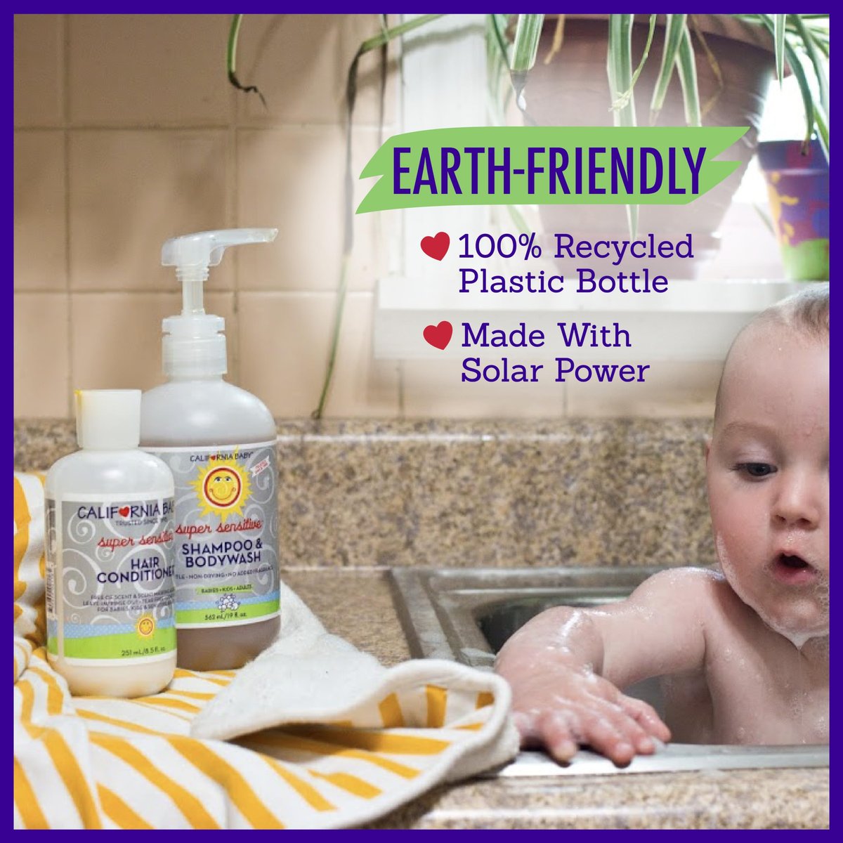 California Baby Super Sensitive Hair Conditioner - Fragrance Free, 100% Plant-Based, 8.5 oz Avelisse