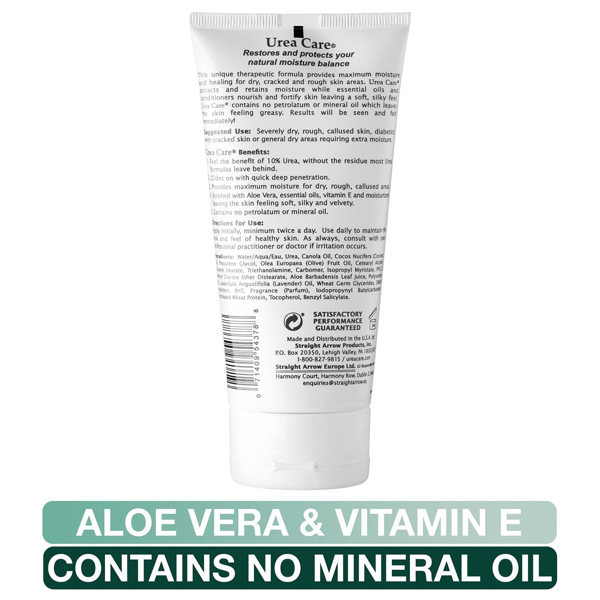 Urea Care Maximum Hydrating Cream 10% Urea Formula - 6 oz Intensive Moisturizer for Dry, Cracked Skin Avelisse