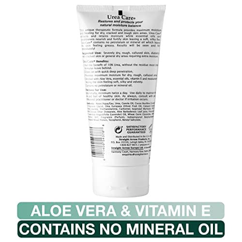 Urea Care Maximum Hydrating Cream 10% Urea Formula - 6 oz Intensive Moisturizer for Dry, Cracked Skin Avelisse