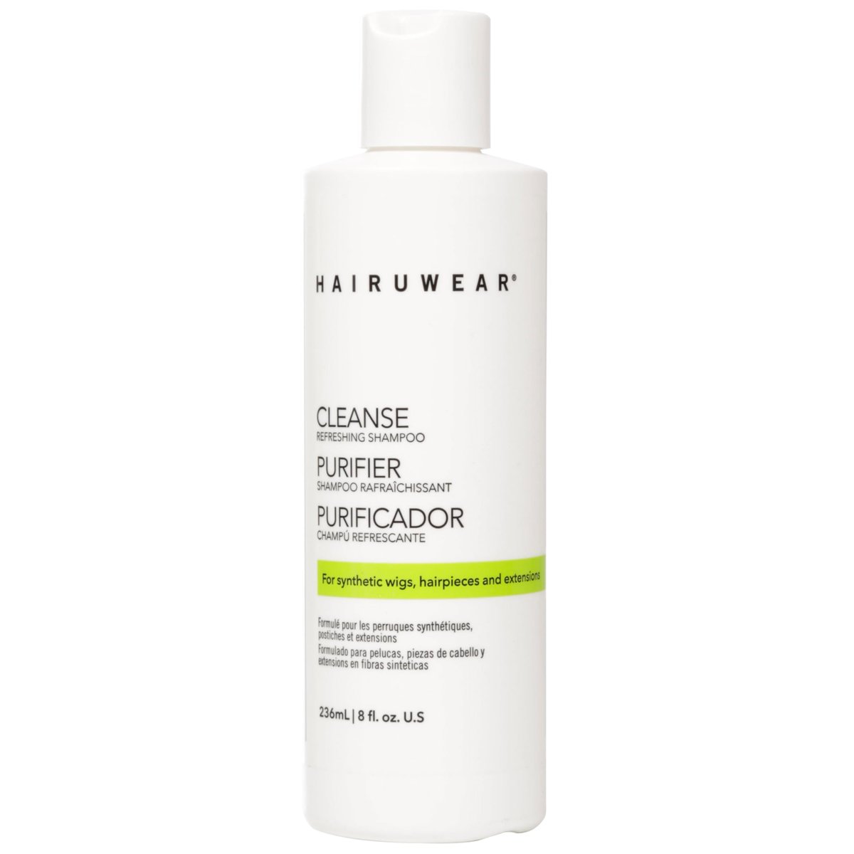 Hair U Wear Cleansing Shampoo – Gentle Wig Shampoo for Synthetic Wigs and Hair Extensions, 8 oz Avelisse