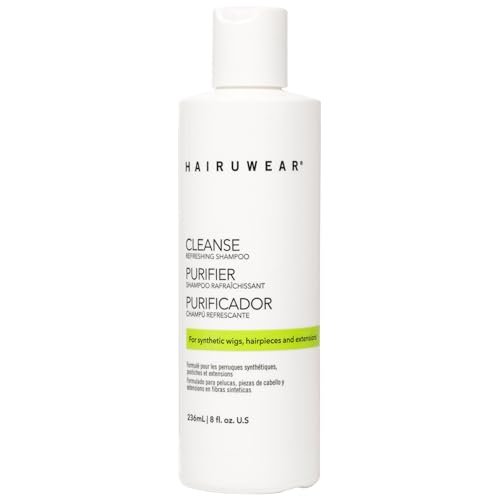 Hair U Wear Cleansing Shampoo – Gentle Wig Shampoo for Synthetic Wigs and Hair Extensions, 8 oz Avelisse