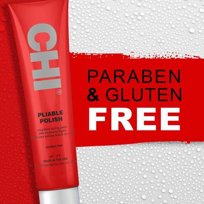 CHI Pliable Polish Styling Paste - 3 oz, Flexible Hold with Movement & Definition, Sulfate-Free, Paraben-Free, Cruelty-Free Avelisse
