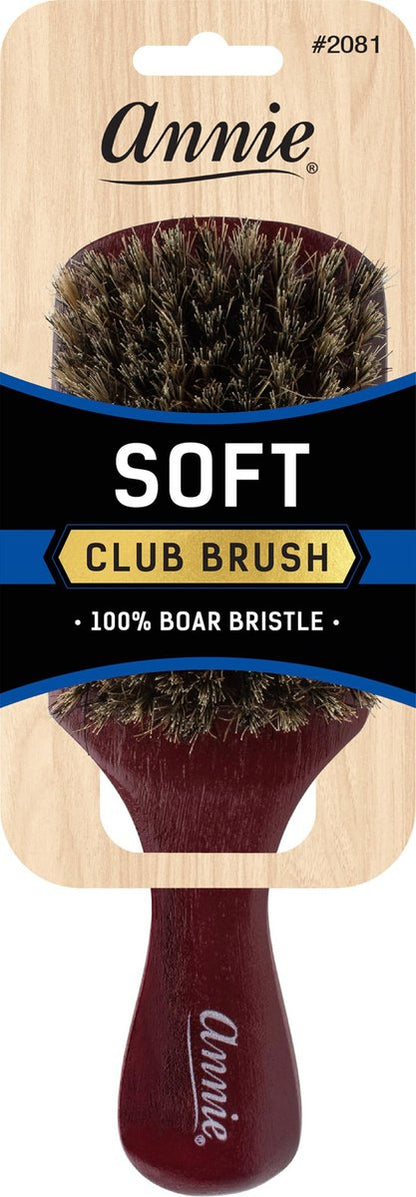 Annie Soft Club 100% Pure Boar Bristle Wave Hair Brush – 1 Count