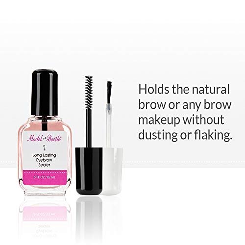 Model in a Bottle Eyebrow Sealer with Mascara & Brush Applicator – Waterproof, Smudge-Proof, Long-Lasting Eyebrow Gel Topcoat for Flawless All-Day Hold Avelisse