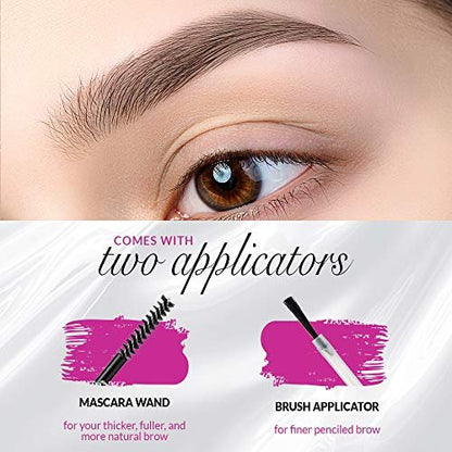 Model in a Bottle Eyebrow Sealer with Mascara & Brush Applicator – Waterproof, Smudge-Proof, Long-Lasting Eyebrow Gel Topcoat for Flawless All-Day Hold Avelisse