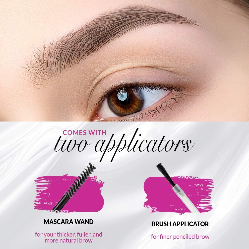 Model in a Bottle Eyebrow Sealer with Mascara & Brush Applicator – Waterproof, Smudge-Proof, Long-Lasting Eyebrow Gel Topcoat for Flawless All-Day Hold Avelisse