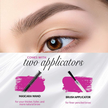 Model in a Bottle Eyebrow Sealer with Mascara & Brush Applicator – Waterproof, Smudge-Proof, Long-Lasting Eyebrow Gel Topcoat for Flawless All-Day Hold Avelisse