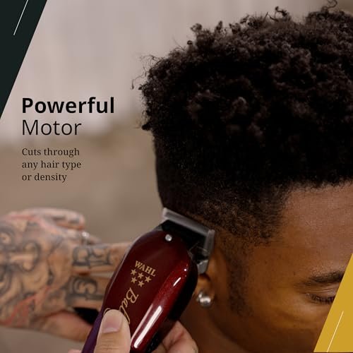 Wahl Professional 5 Star Balding Clipper - Corded V5000 Electromagnetic Motor for Ultra-Close Trimming Avelisse