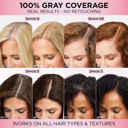 L'Oreal Paris Excellence Crème Permanent Hair Dye - 6 Light Brown, Triple Care with Hyaluronic Acid, 100% Gray Coverage