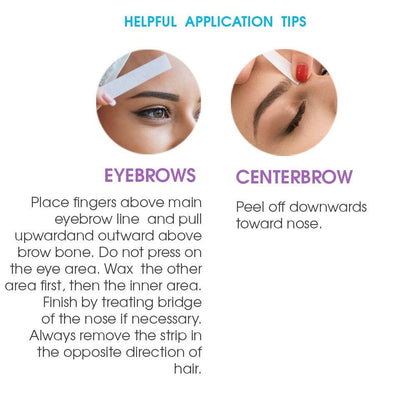 Surgiwax Eyebrow Wax Strips – Ready-to-Use Brow Shapers, 28 Applications