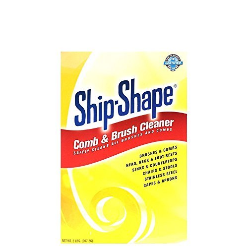 Ship-Shape Professional Comb and Brush Cleaner (2 lbs) – Heavy Duty Hair Brush Cleaner Powder – Removes Hair Color, Oils & Hairspray Residue – Safe for Brushes, Rollers & Salon Surfaces - görsel 2