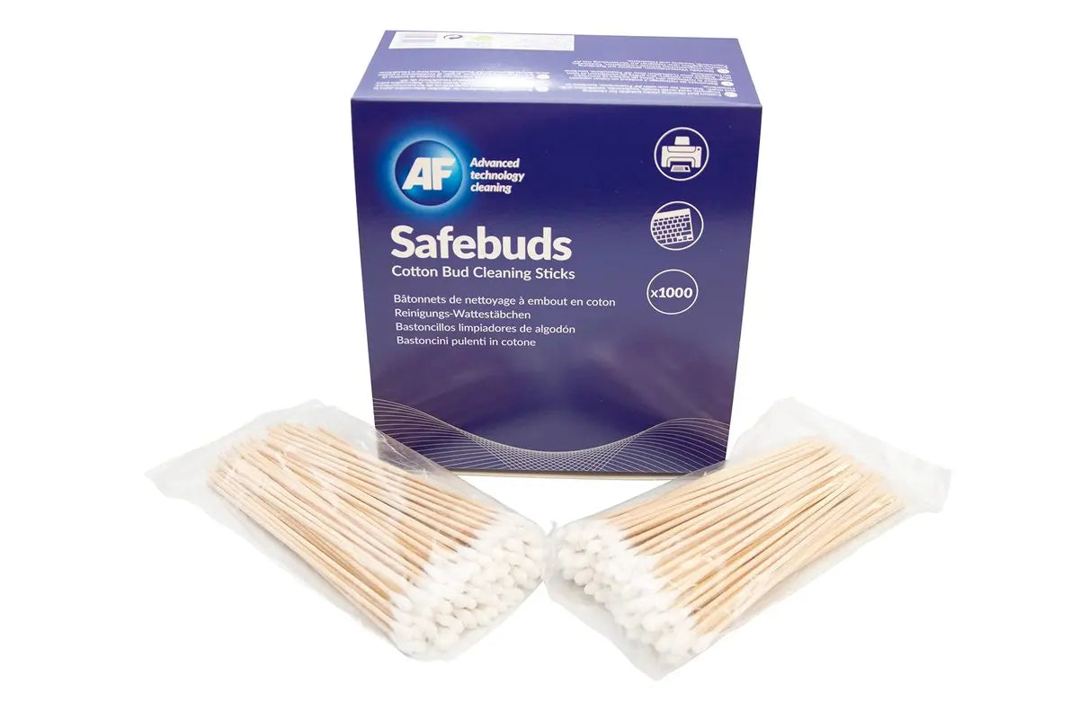 AF Safebuds Cotton Bud Cleaning Stick – 10 x 100 Resealable Bags (1000 Buds) Avelisse