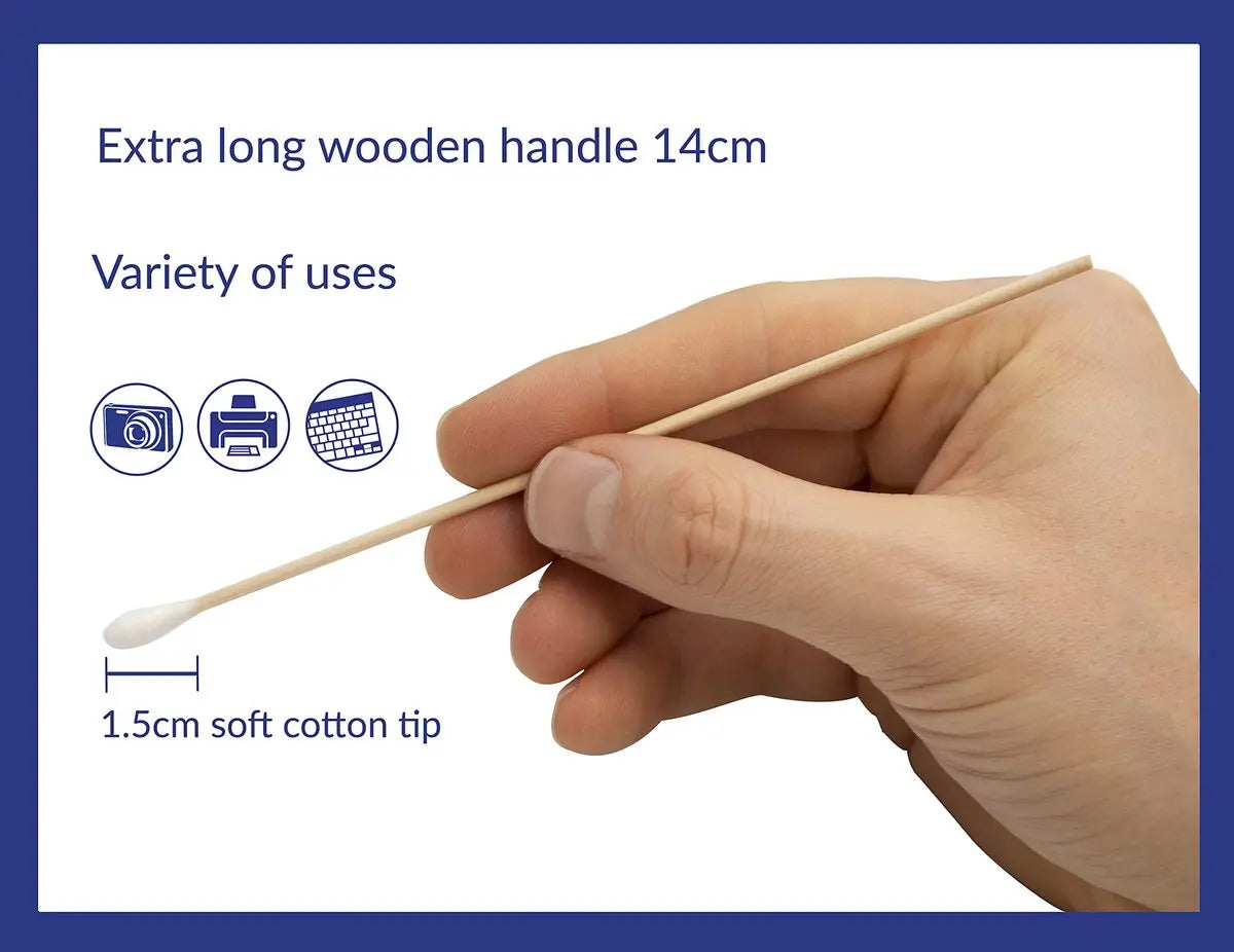 AF Safebuds Cotton Bud Cleaning Stick – 10 x 100 Resealable Bags (1000 Buds) Avelisse
