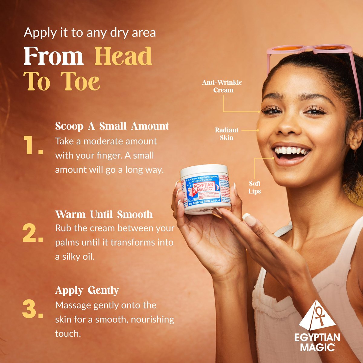 Egyptian Magic All Purpose Skin Cream - 4 oz Jar | Face, Body & Dry Skin Moisturizer for Eczema, Scars, Stretch Marks & Tattoo Aftercare Avelisse