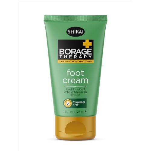 ShiKai Borage Therapy Foot Cream – Fragrance-Free Moisturizer for Dry, Cracked Heels (4.2 oz) - görsel 2
