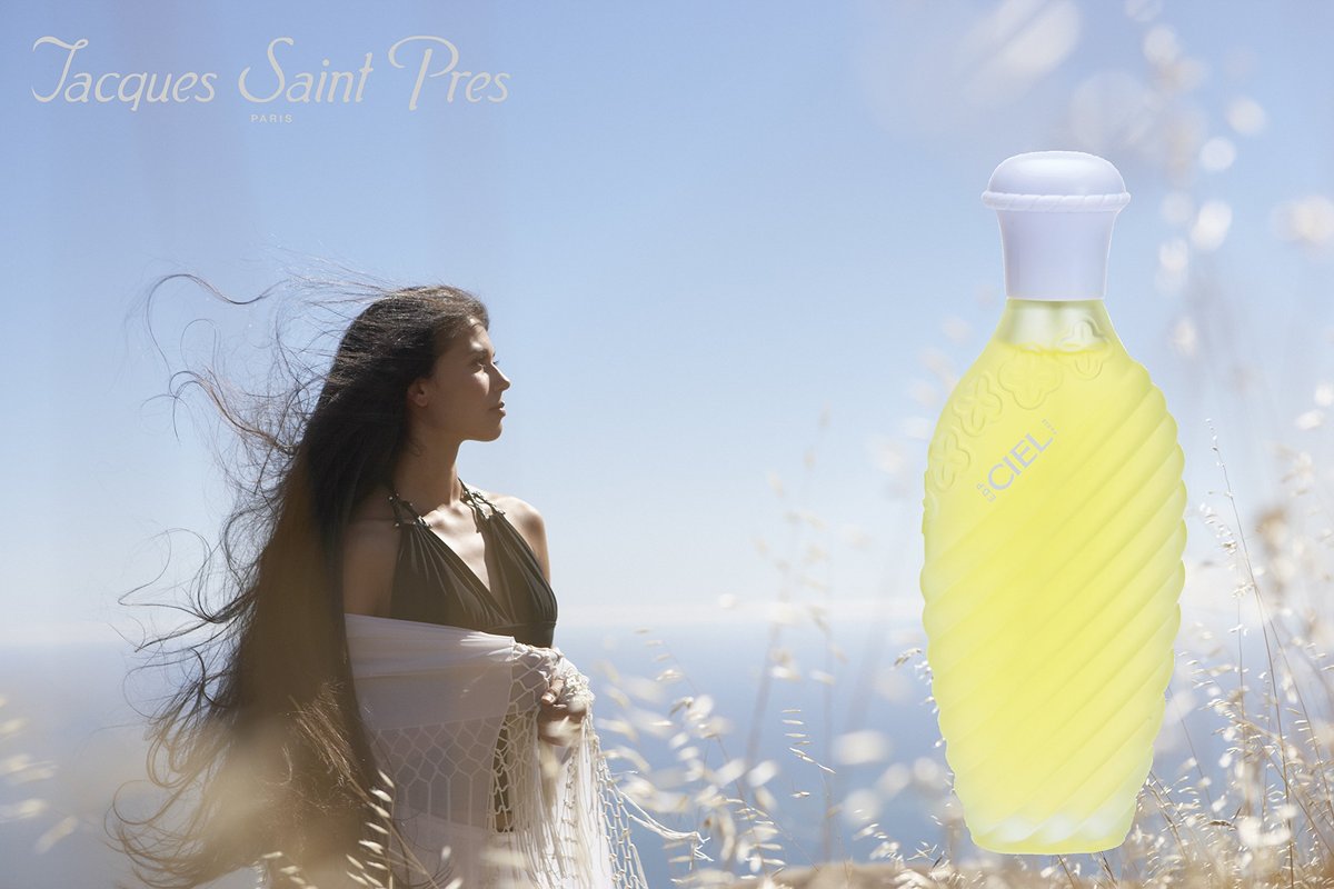 Jacques Saint Pres CIEL Eau De Parfum for Women - Soft, Powdery Scent with Vanilla & White Rose - 3.4 Fl Oz Avelisse