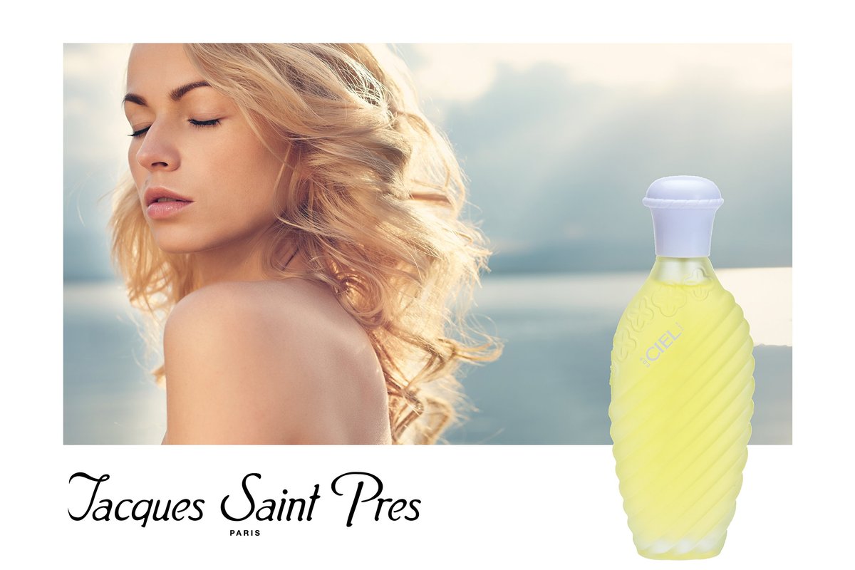 Jacques Saint Pres CIEL Eau De Parfum for Women - Soft, Powdery Scent with Vanilla & White Rose - 3.4 Fl Oz Avelisse