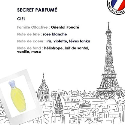 Jacques Saint Pres CIEL Eau De Parfum for Women - Soft, Powdery Scent with Vanilla & White Rose - 3.4 Fl Oz Avelisse