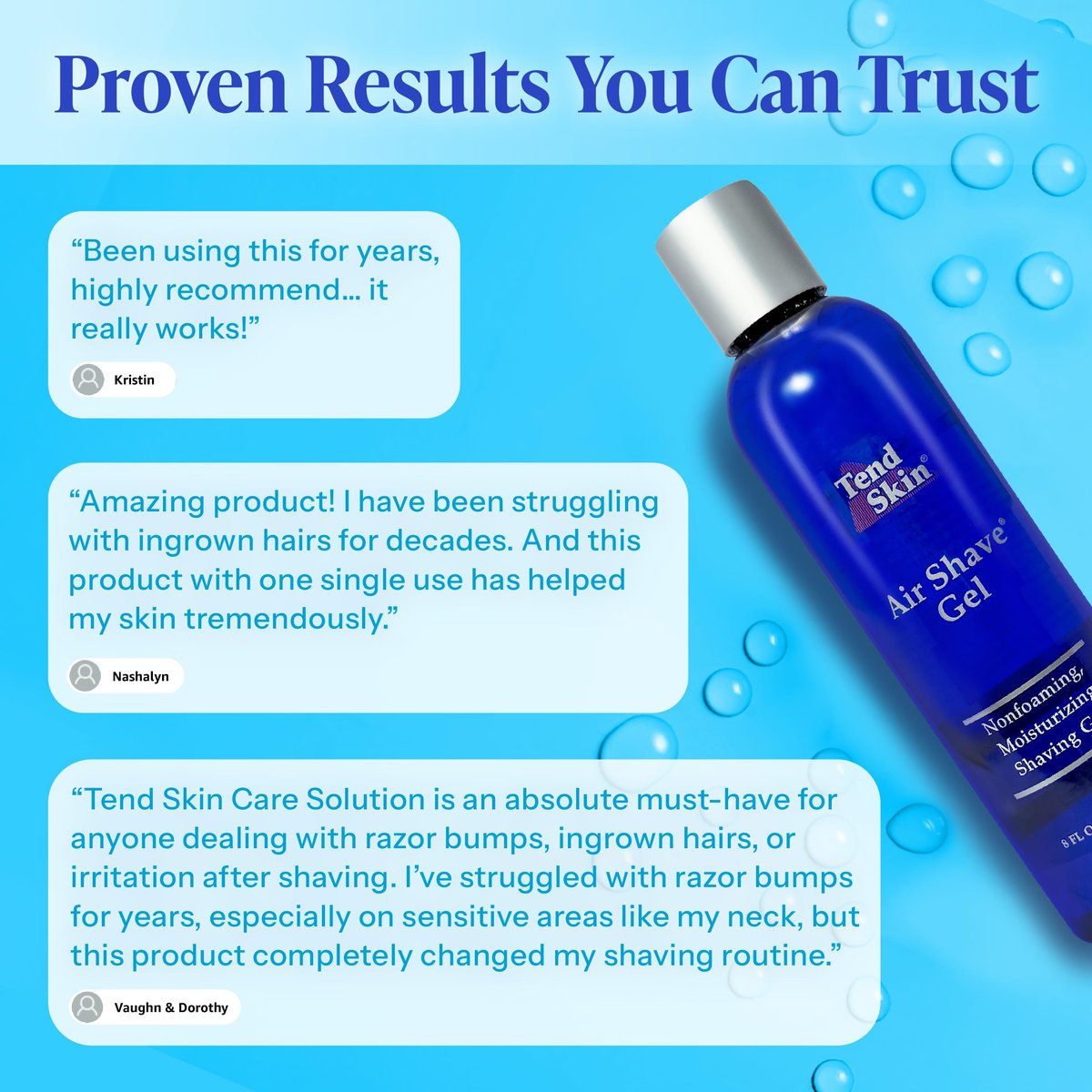 Tend Skin Air Shave Gel Advanced Hydrating & Moisturizing Formula, 8 Oz Avelisse