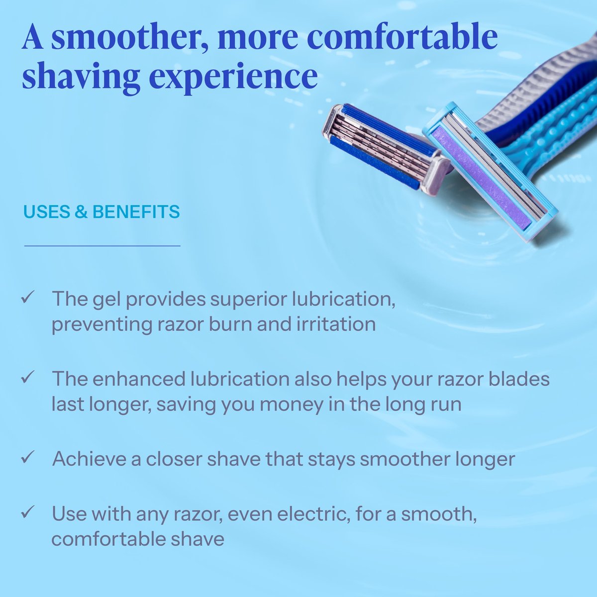 Tend Skin Air Shave Gel Advanced Hydrating & Moisturizing Formula, 8 Oz Avelisse