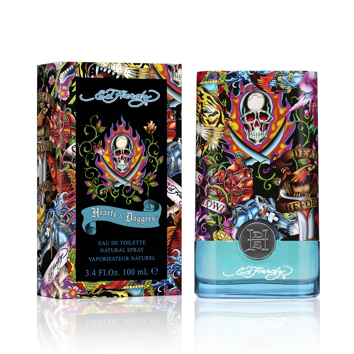 Ed Hardy Hearts & Daggers Eau De Parfum by Christian Audigier - 3.4 fl oz Avelisse