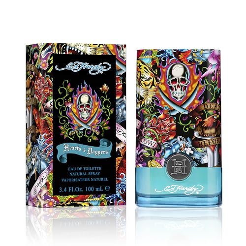 Ed Hardy Hearts & Daggers Eau De Parfum by Christian Audigier - 3.4 fl oz Avelisse
