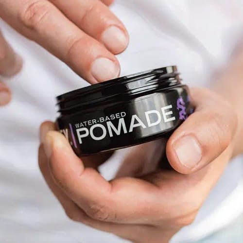 Billy Jealousy Lunatic Fringe Water-Based Pomade for Men - Strong Hold, High Shine, Vegan Hair Product for Medium to Long Thick Mane (3 oz) Avelisse