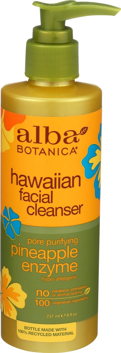 Alba Botanica Hawaiian Enzyme Face Cleanser - Pineapple, 8 oz Avelisse