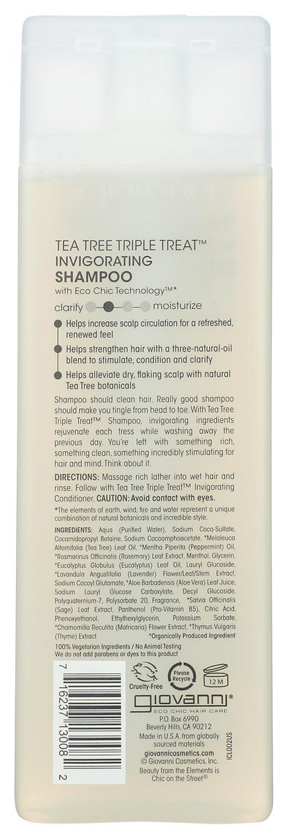 Giovanni Invigorating Tea Tree Shampoo – 8.5 oz | Sulfate-Free for Healthy Scalp & Hair - görsel 3