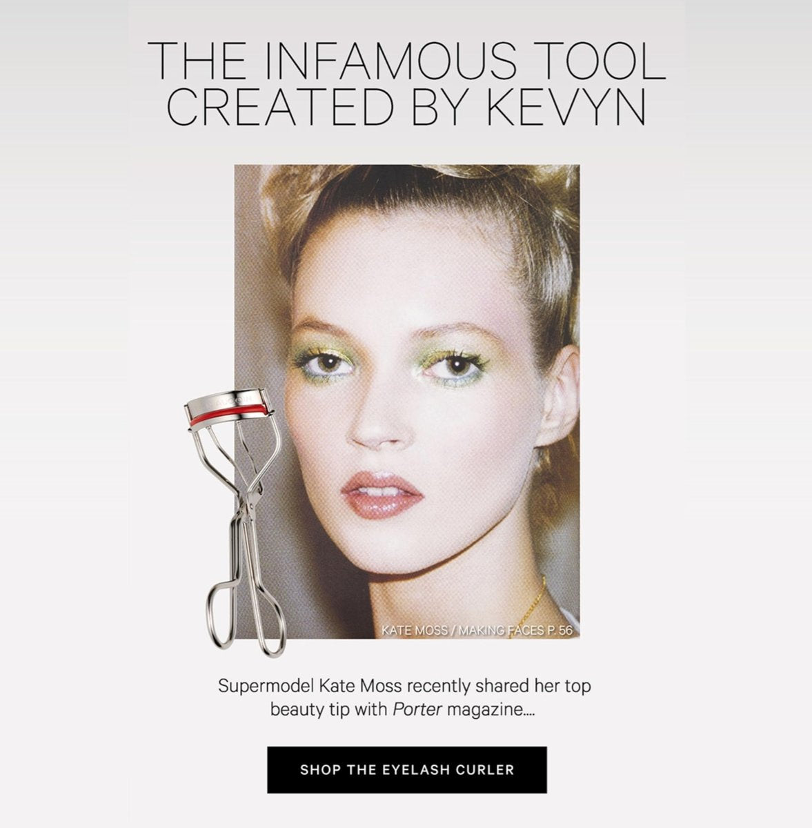 Kevyn Aucoin Eyelash Curler – Stainless Steel, Wide Opening, Red Cushions for Long-Lasting Curl Avelisse