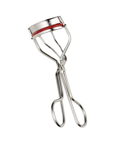 Kevyn Aucoin Eyelash Curler – Stainless Steel, Wide Opening, Red Cushions for Long-Lasting Curl Avelisse