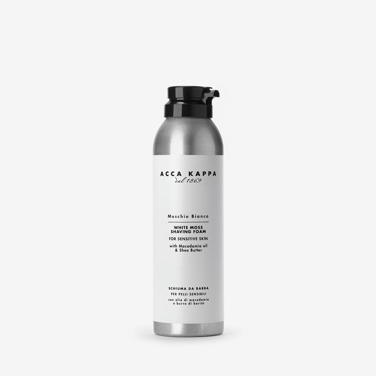 ACCA KAPPA White Moss Shaving Foam – Moisturizing Foam for Sensitive Skin, 200ml - görsel 1