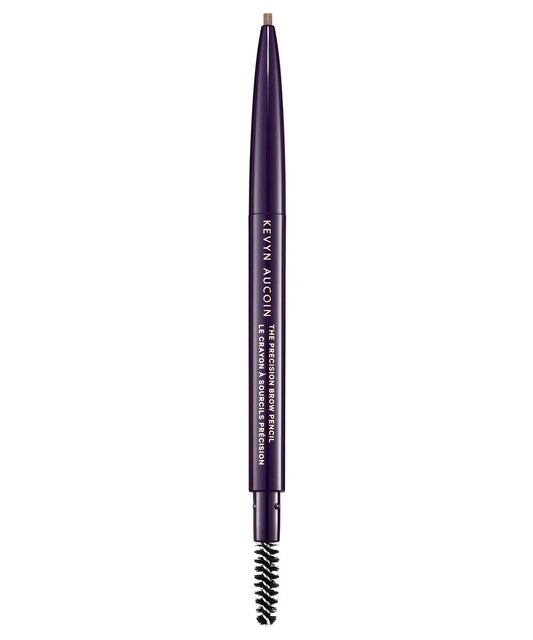 Kevyn Aucoin The Precision Brow Pencil - Brunette: Ultra Slim Retractable Brow Definer with Spoolie for Sculpting and Shaping Avelisse