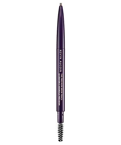 Kevyn Aucoin The Precision Brow Pencil - Brunette: Ultra Slim Retractable Brow Definer with Spoolie for Sculpting and Shaping Avelisse