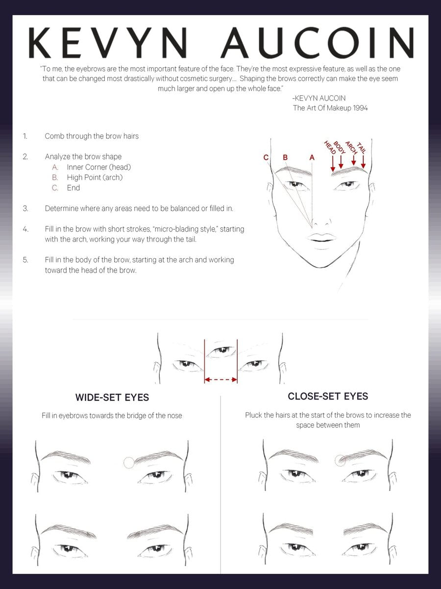 Kevyn Aucoin The Precision Brow Pencil - Brunette: Ultra Slim Retractable Brow Definer with Spoolie for Sculpting and Shaping Avelisse